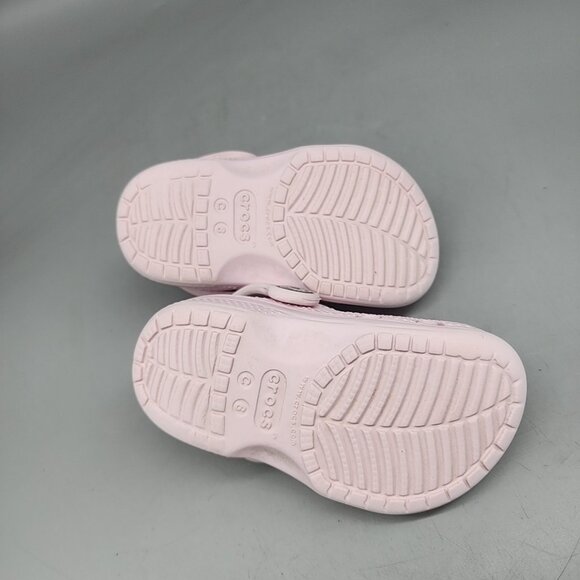 Toddler Crocs Size 6 Light Pink Clogs Sandals Shoes - Picture 5 of 5